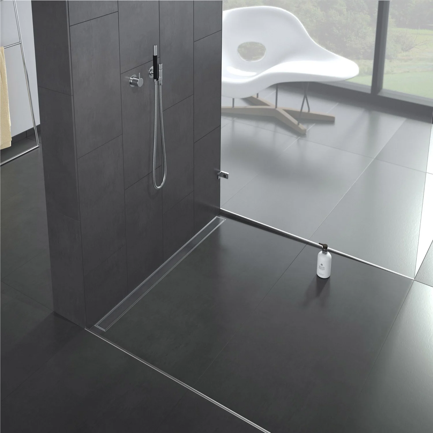 ACO ShowerDrain C Duschrinne mit Aufkantung, DN 40, L: 118,5 cm Bild 10