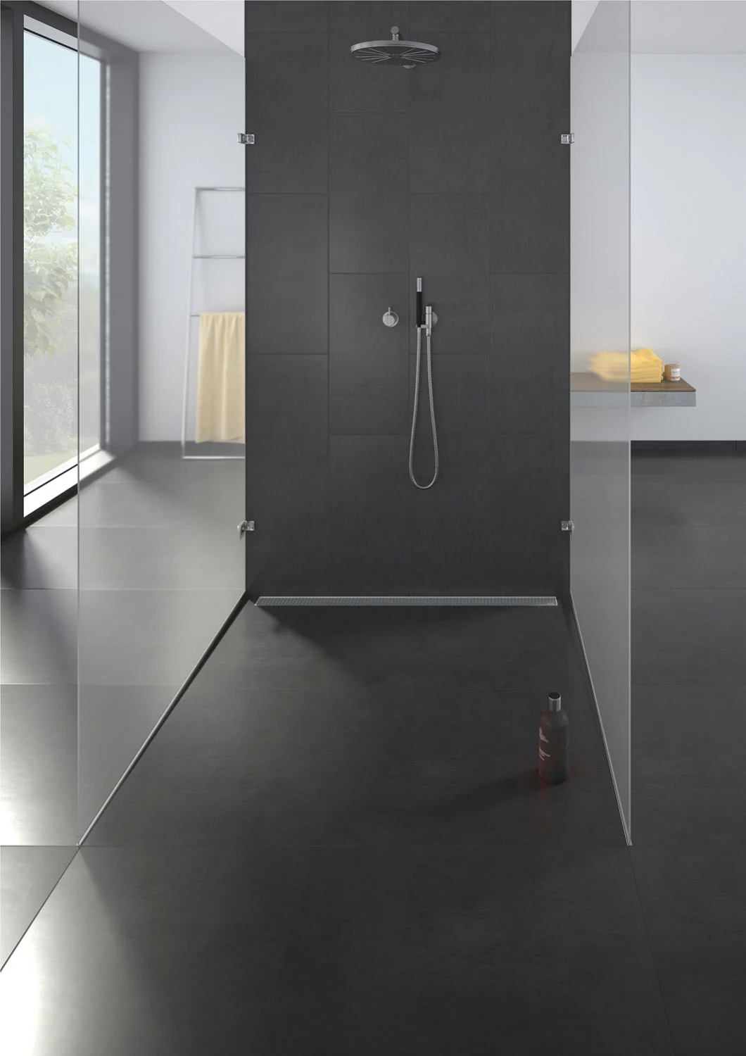 ACO ShowerDrain C Duschrinne mit Aufkantung, DN 50, L: 88,5 cm Bild 11