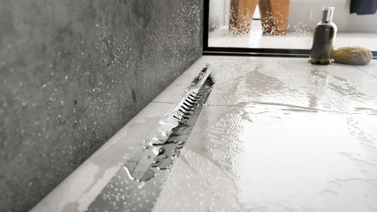 ACO ShowerDrain S+ Duschrinnen-Set Stripes 90 cm Sperrwasserhöhe 5 cm Bild 7