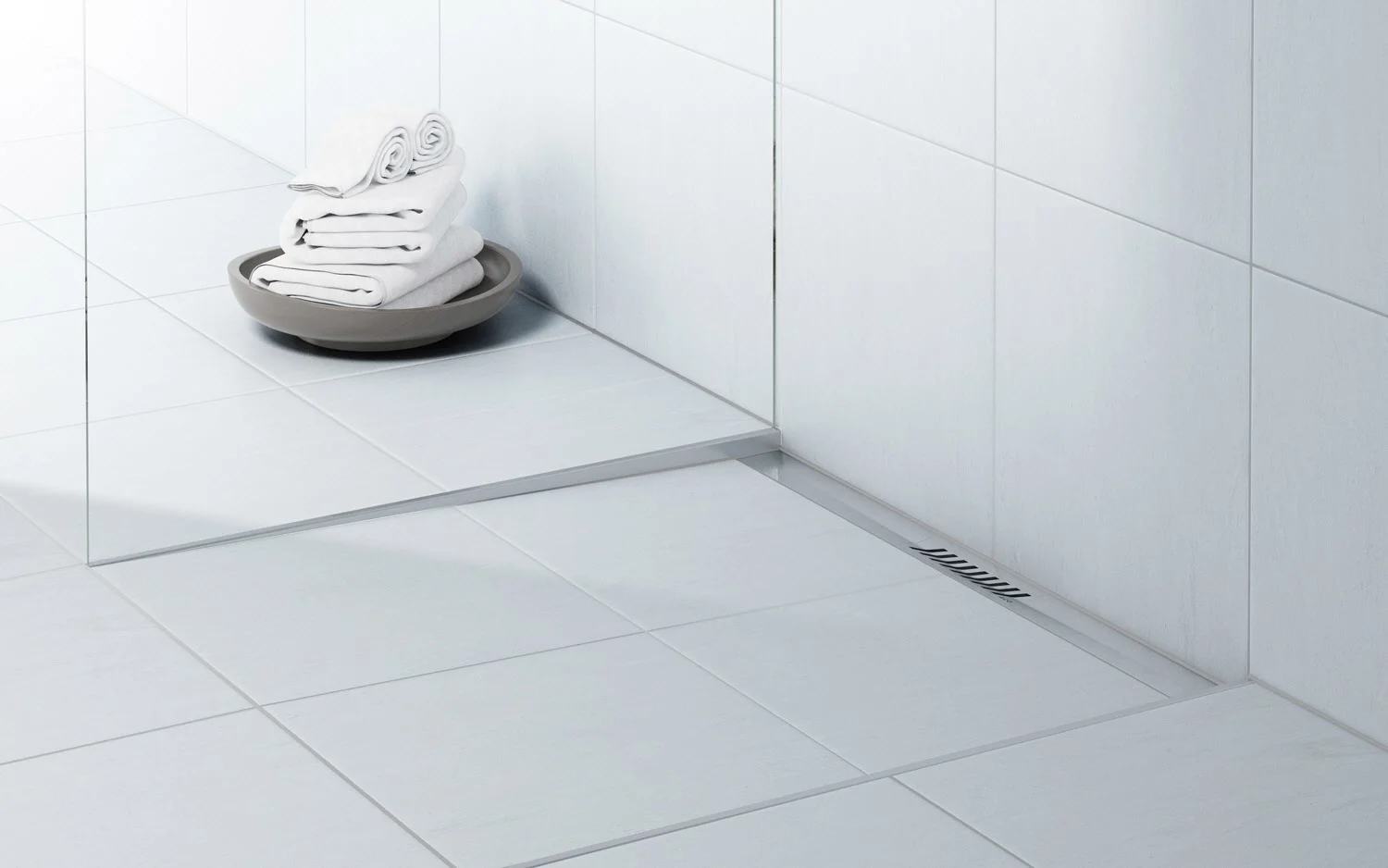 ACO ShowerDrain S+ Duschrinnen-Set Stripes 90 cm Sperrwasserhöhe 5 cm Bild 8