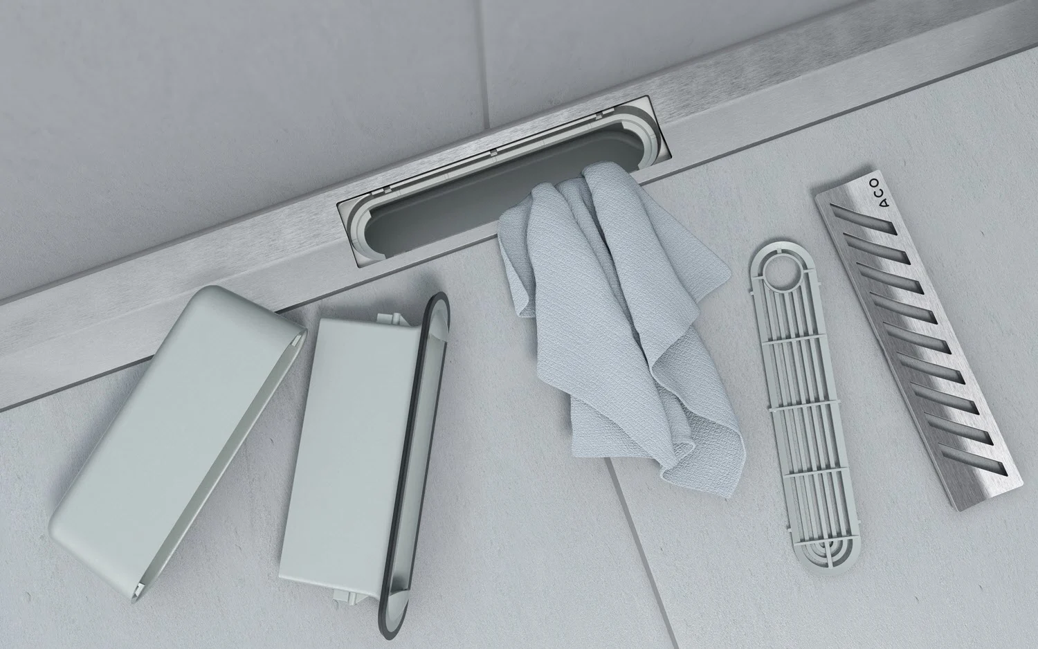 ACO ShowerDrain S+ Duschrinnenprofil Stripes 100 cm Bild 4