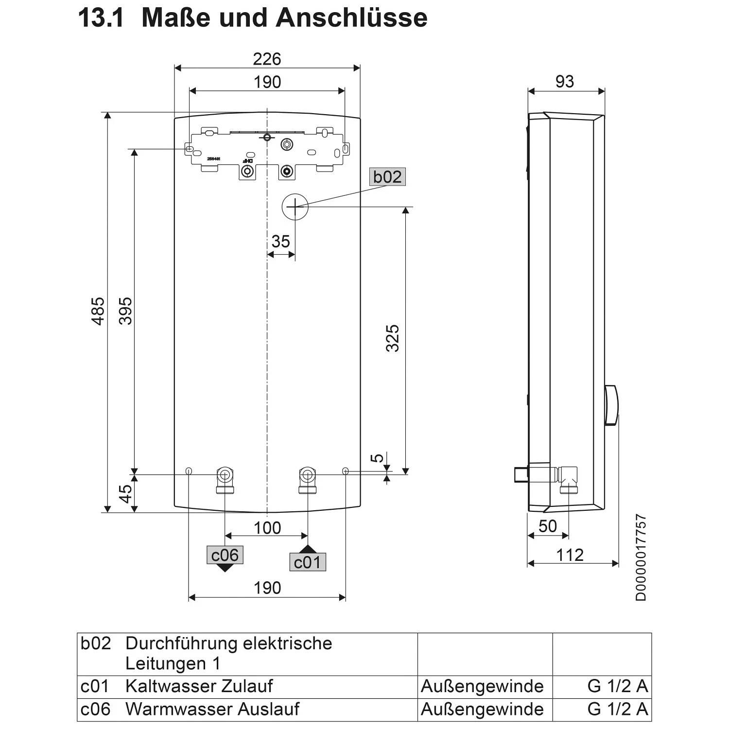 AEG Durchlauferhitzer DDLE ÖKO TD 18-21-24 Bild 2