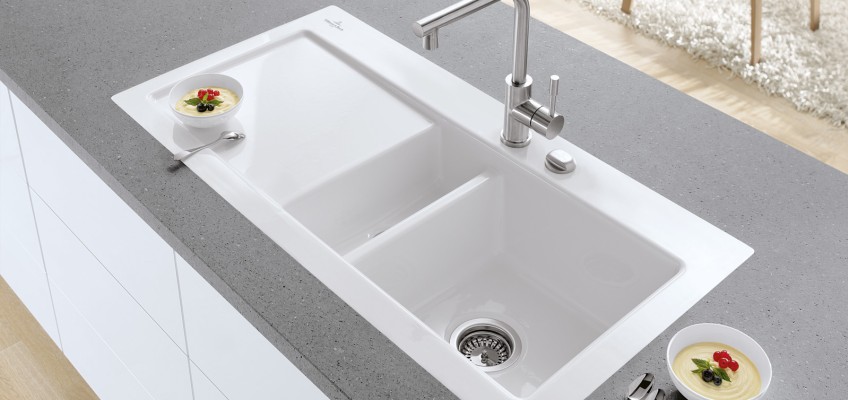 Villeroy & Boch flächenbündige Keramikspülen - MEGABAD