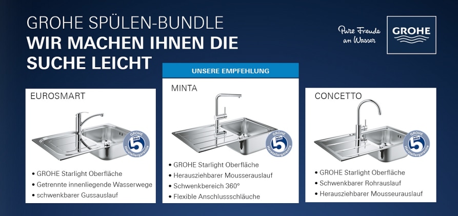 Grohe Küchenarmatur & Spültischbatterie kaufen - MEGABAD