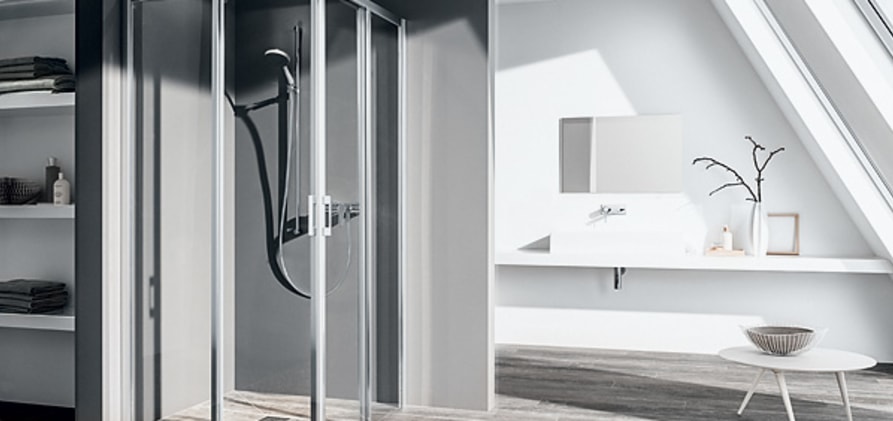 Eckeinstieg 2-teilig mit Gleitt&uuml;ren