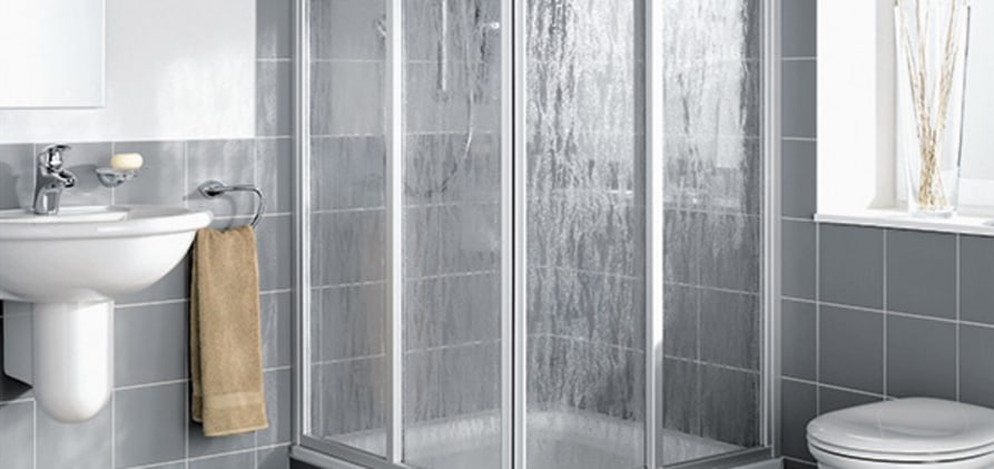 Eckeinstieg 2-teilig Gleittüren - Halbteil