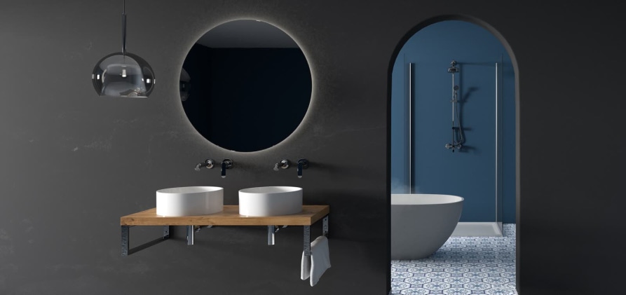 Mineralguss Waschbecken