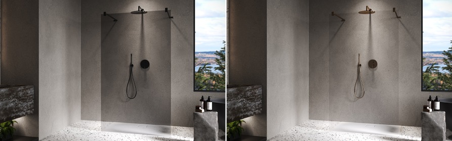 Seitenwand freistehend