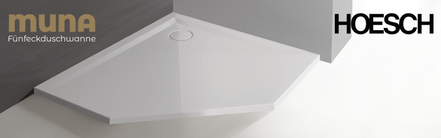 F&uuml;nfeckduschwannen