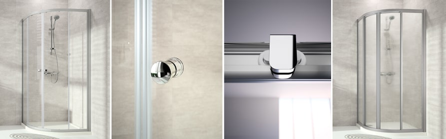 Gleitt&uuml;r 1/4 Kreis