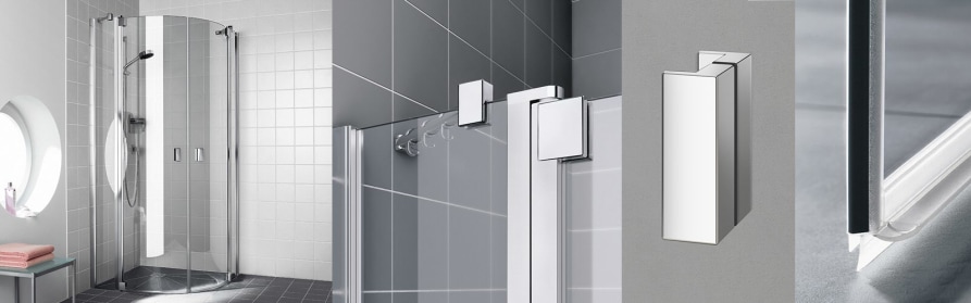 Viertelkreis-Duschkabine