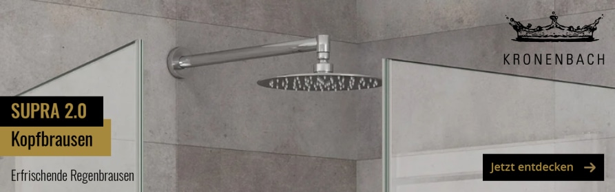 Kopfbrausen und Regenduschen