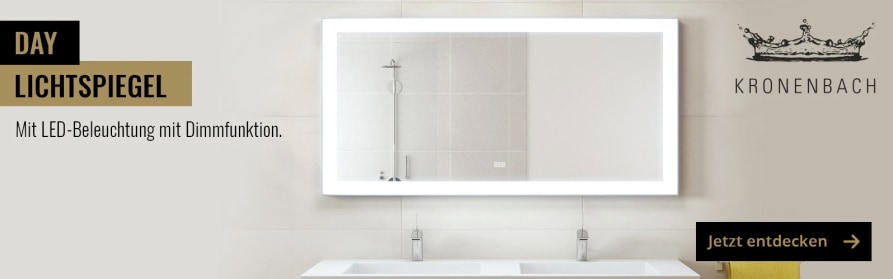Badspiegel mit LED-Beleuchtung