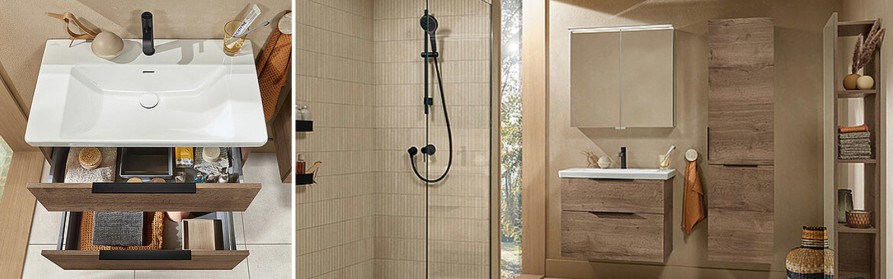 Subway 3.0 Keramik Waschtische mit Waschtischunterschrank