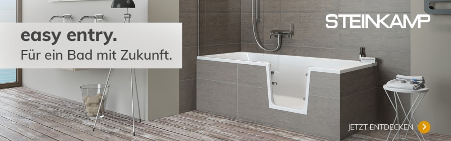 Badewannen easy entry mit T&uuml;r und Styrodurverkleidung