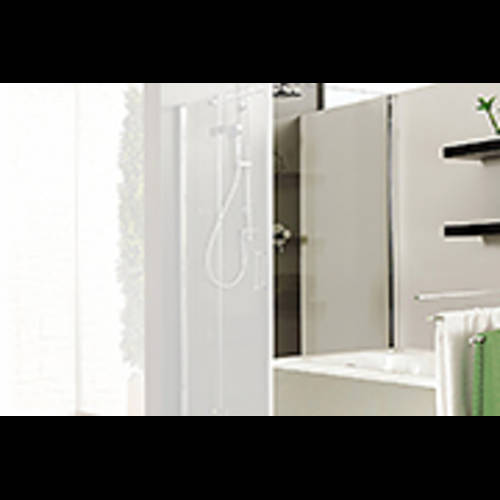 Badewannenseitenwand für Drehfalttür