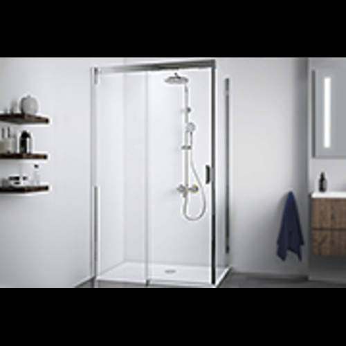 Schiebetür 2-teilig für Seitenwand