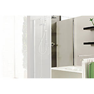 Badewannenseitenwand für Drehfalttür