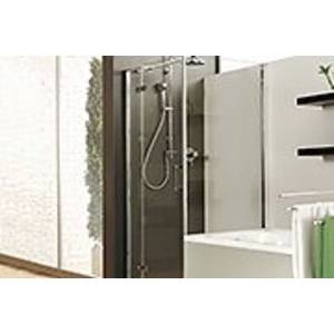 Badewannenseitenwand für Drehtür mit Festteil