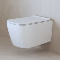 ALLUVION Mars Wand-WC Tiefspüler ohne Spülrand inkl. WC-Sitz