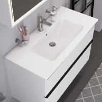 Duravit ME by Starck Möbelwaschtisch 103 x 49 cm, mit Überlauf, mit 1 Hahnloch