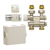 Oventrop Anschlussset Multiblock TF UNI SH weiss für Mittelanschluss