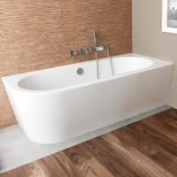 Steinkamp Living Eckbadewanne 180 x 80 cm mit Schürze links, inkl. Ab- und Überlaufgarnitur M5