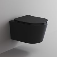 Kronenbach Tube Wand-WC spülrandlos mit Rotationsspülung und WC-Sitz