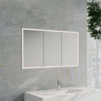 Kronenbach Cube 2.0 Spiegelschrank 130 cm, Unterputz, 3-türig