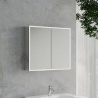 Kronenbach Cube 2.0 Spiegelschrank 80 cm, Aufputz, 2-türig