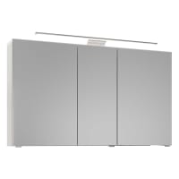 Steinkamp Joy 2.0 Spiegelschrank 120 cm mit 3 Türen und LED-Aufsatzleuchte, Schweizer Norm