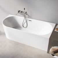 Steinkamp Loft Eckbadewanne 180 x 80 cm links mit angeformter Schürze