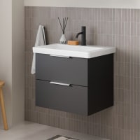 Steinkamp Living 2.0 / Villeroy & Boch Subway 3.0 Waschtisch mit Unterschrank 60 cm