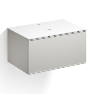 Alape Arkta Möbelmodul mit Trägerplatte 80 cm, Beckenposition mittig