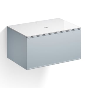 Alape Arkta Möbelmodul mit Trägerplatte 80 cm, Beckenposition mittig