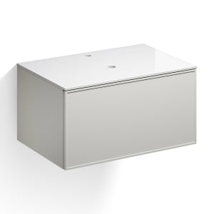 Alape Arkta Möbelmodul mit Trägerplatte 80 cm, Beckenposition mittig