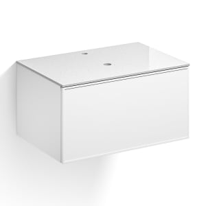 Alape Arkta Möbelmodul mit Trägerplatte 80 cm, Beckenposition mittig