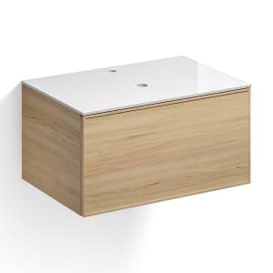 Alape Arkta Möbelmodul mit Trägerplatte 80 cm, Beckenposition mittig