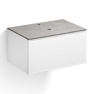 Alape Arkta Möbelmodul mit Trägerplatte 80 cm, Beckenposition mittig