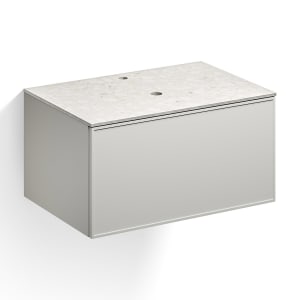 Alape Arkta Möbelmodul mit Trägerplatte 80 cm, Beckenposition mittig