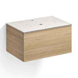 Alape Arkta Möbelmodul mit Trägerplatte 80 cm, Beckenposition mittig