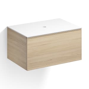 Alape Arkta Möbelmodul mit Trägerplatte 80 cm, Beckenposition mittig