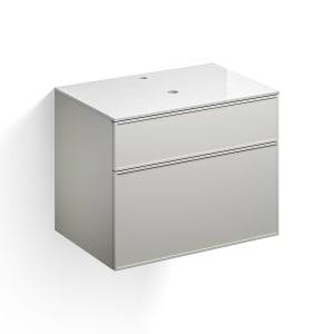 Alape Arkta Möbelmodul mit Trägerplatte 80 cm, Beckenposition mittig