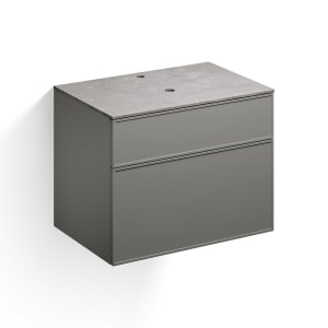 Alape Arkta Möbelmodul mit Trägerplatte 80 cm, Beckenposition mittig