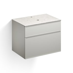 Alape Arkta Möbelmodul mit Trägerplatte 80 cm, Beckenposition mittig