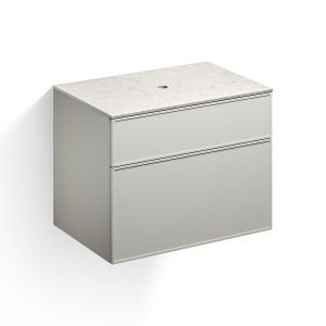 Alape Arkta Möbelmodul mit Trägerplatte 80 cm, Beckenposition mittig