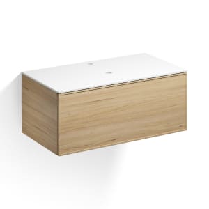 Alape Arkta Möbelmodul mit Trägerplatte 100 cm, Beckenposition mittig