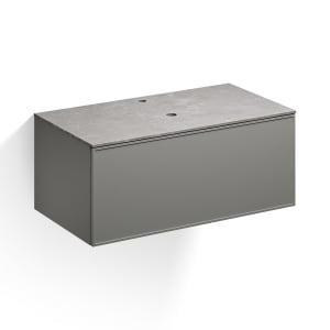 Alape Arkta Möbelmodul mit Trägerplatte 100 cm, Beckenposition mittig