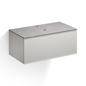 Alape Arkta Möbelmodul mit Trägerplatte 100 cm, Beckenposition mittig