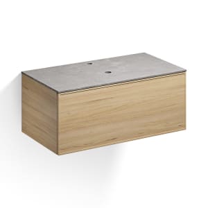 Alape Arkta Möbelmodul mit Trägerplatte 100 cm, Beckenposition mittig